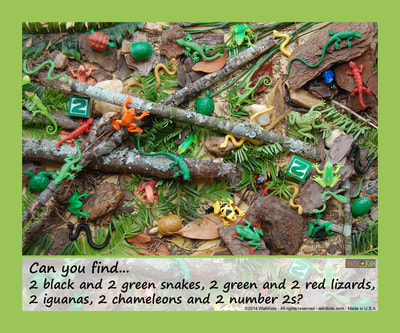 The Orange Frog Walli-Kids activity posters for kids - Look for hidden animals...